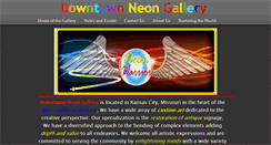 Desktop Screenshot of downtownneongallery.com